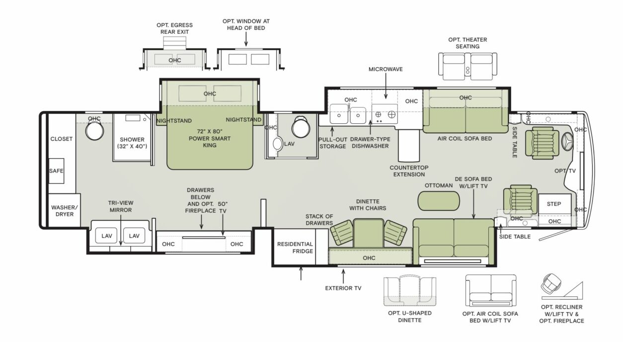 2025 Tiffin Motorhomes Allegro Bus 40IP Floorplan Image